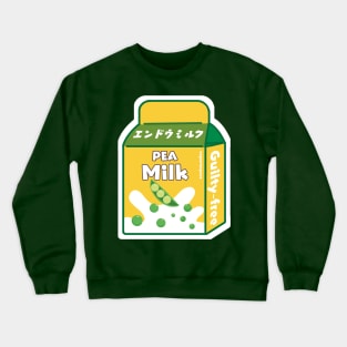 Peas Milk Dairy Free Vegan Milk Crewneck Sweatshirt